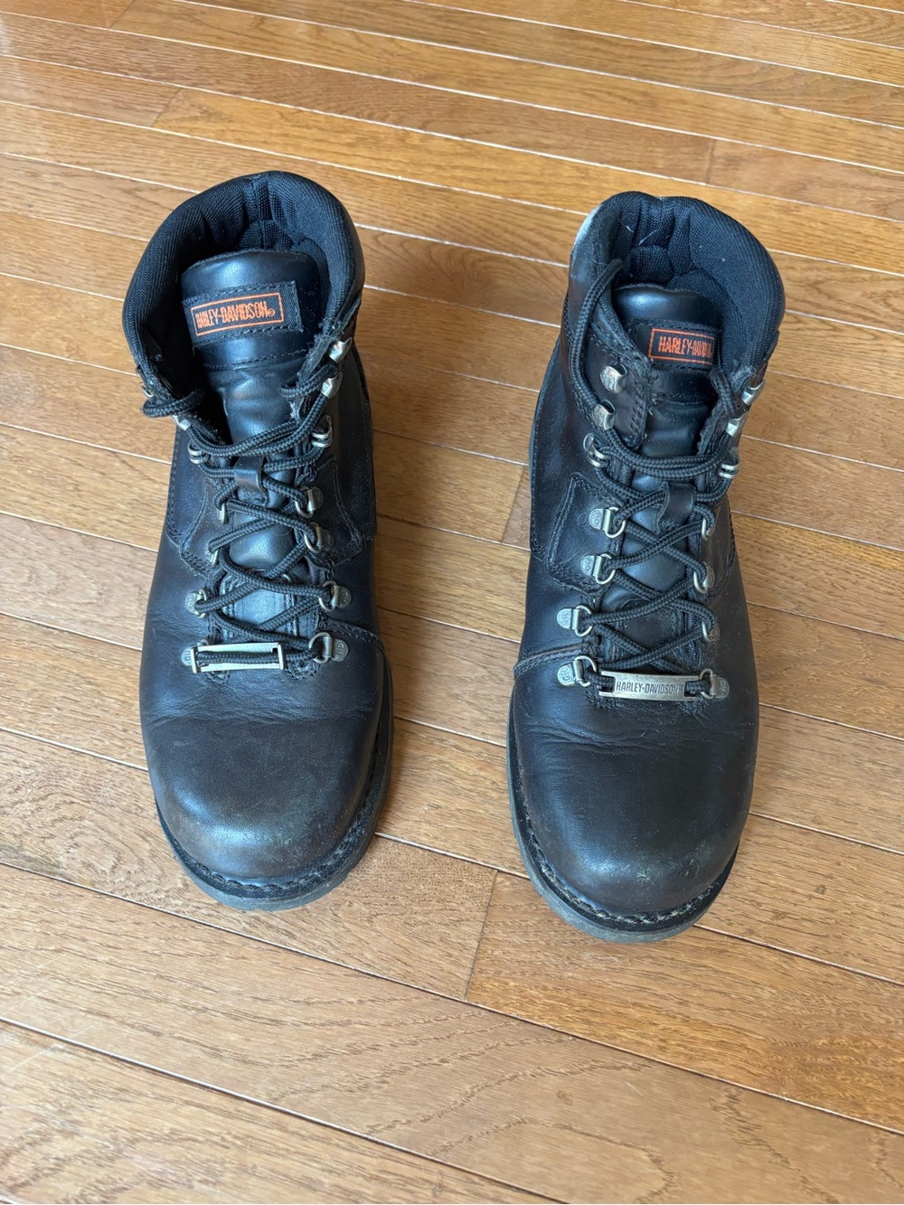 Harley-Davidson Black Leather Lace-Up Men's Boots